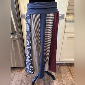 Multicolor Patchwork Maxi Skirt